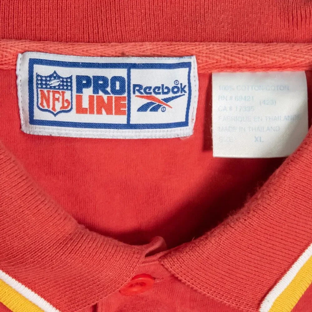 Vintage 90's Kansas City Chiefs Apex One Pro Line Polo Size XL
